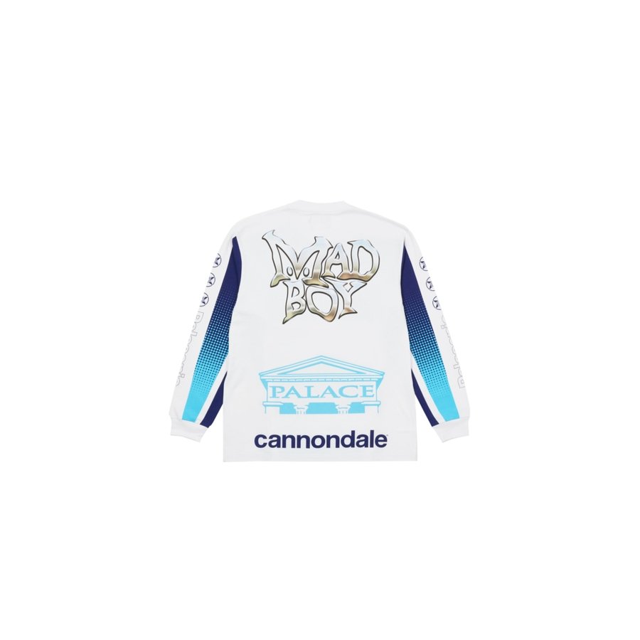 PALACE CANNONDALE LS T-Shirt WHITE