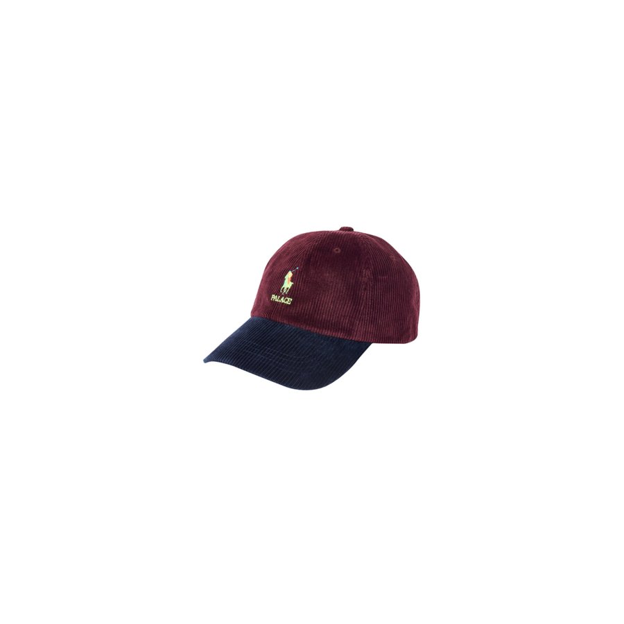 PALACE RALPH LAUREN CLASSIC POLO CAP CORDUROY RICH RUBY / AVIATOR NAVY