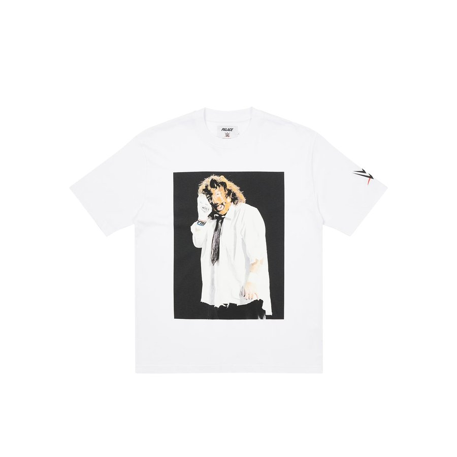 PALACE WWE MANKIND SOCK T-SHIRT WHITE