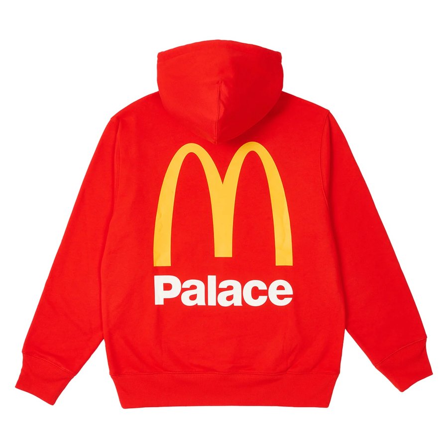 PALACE McDONALD'S LOGO HOOD RED