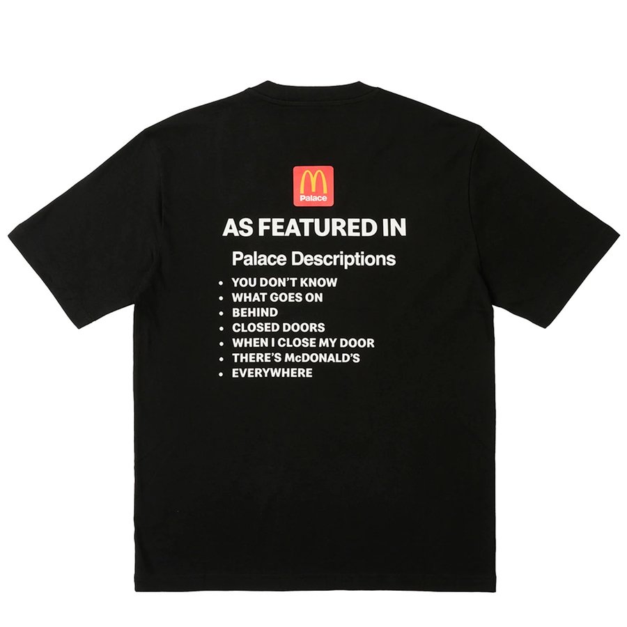 PALACE McDONALD'S DESCRIPTION T-SHIRT 2 BLACK