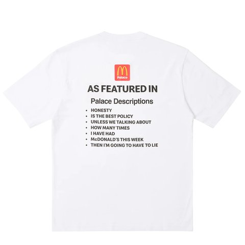 Palace PALACE McDONALD'S DESCRIPTION T-SHIRT 1 WHITE