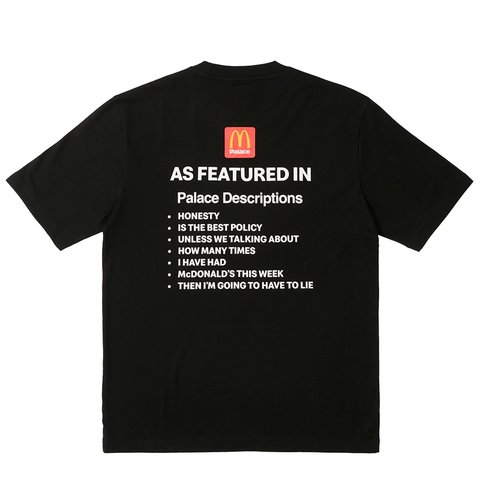 Palace PALACE McDONALD'S DESCRIPTION T-SHIRT 1 BLACK