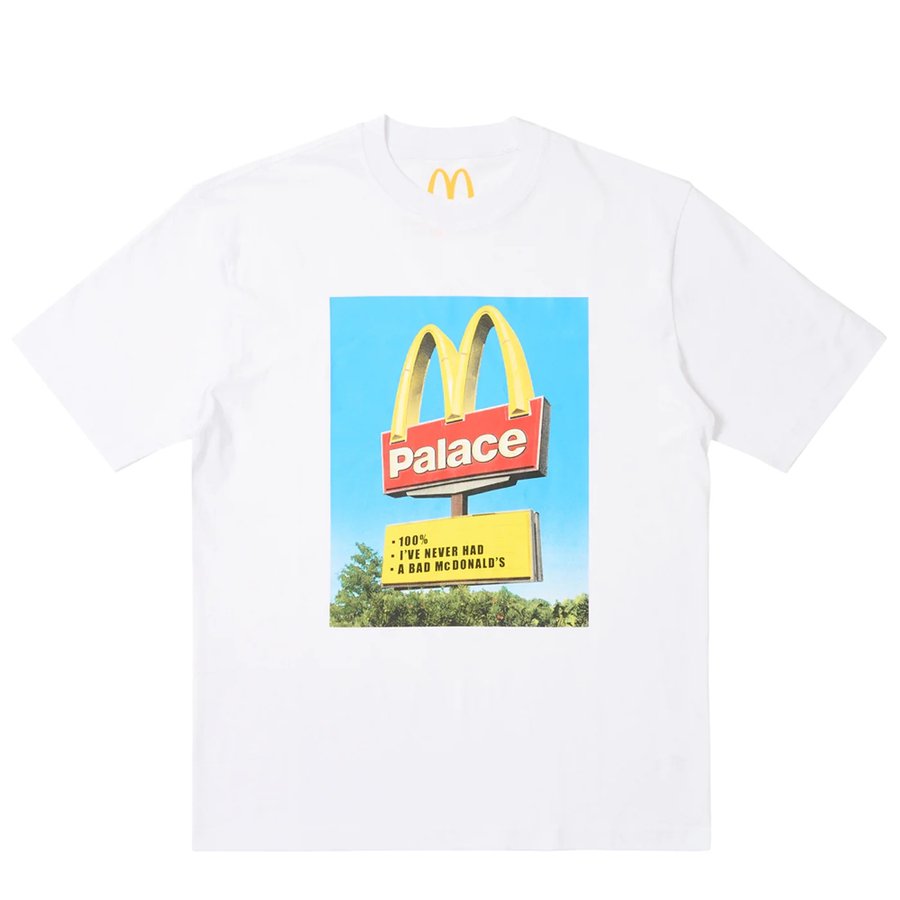 PALACE McDONALD'S SIGN T-SHIRT WHITE