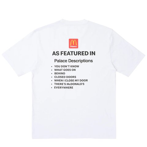Palace PALACE McDONALD'S DESCRIPTION T-SHIRT 2 WHITE