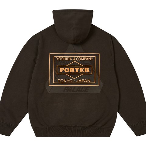 Palace PALACE PORTER LOGO HOOD BLACK - Colorway