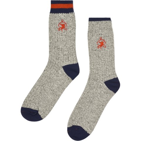 Palace PALACE BEAMS PLUS 2 PACK RUG SOCKS GREY - $68.00