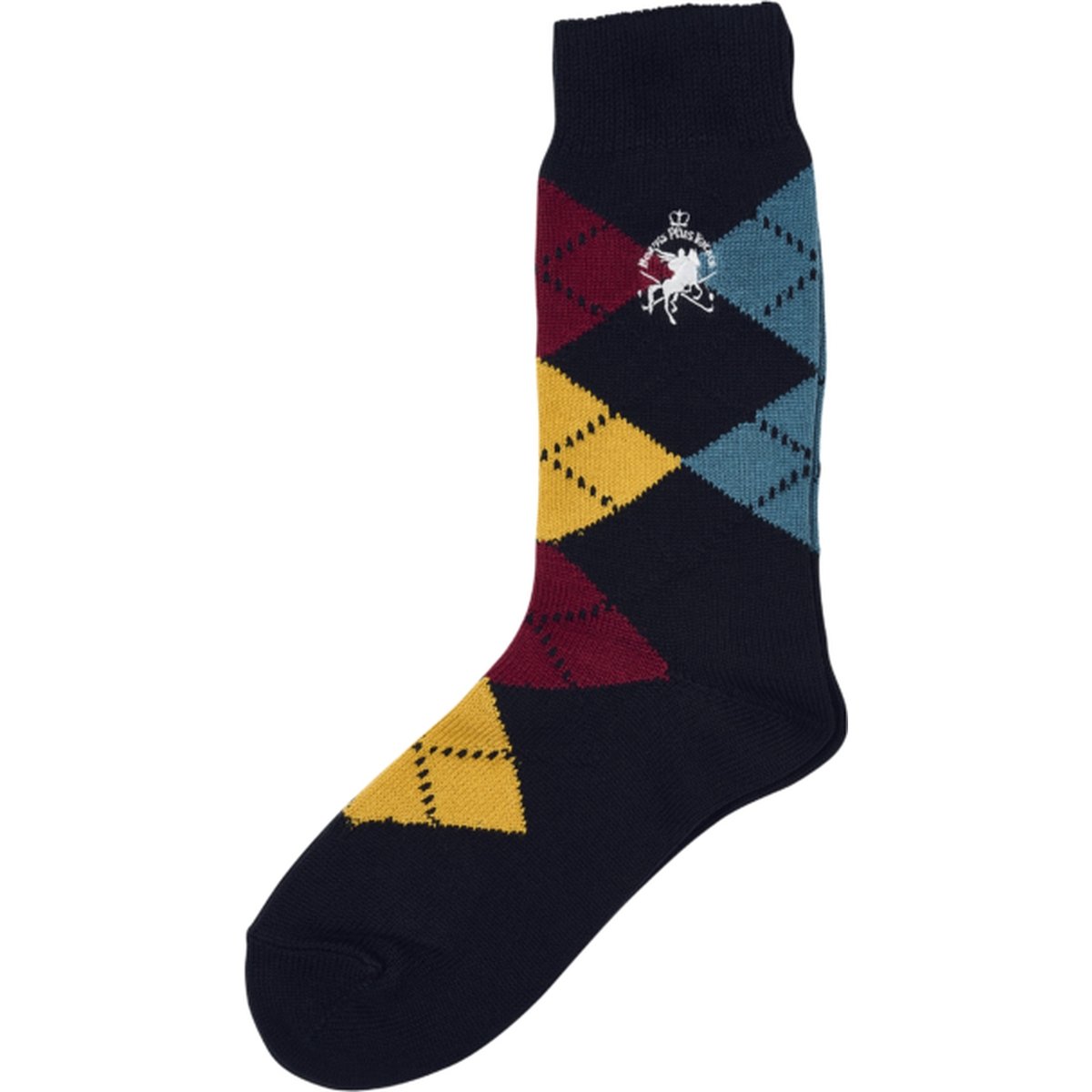 PALACE BEAMS PLUS ARGYLE SOCKS JET BLACK