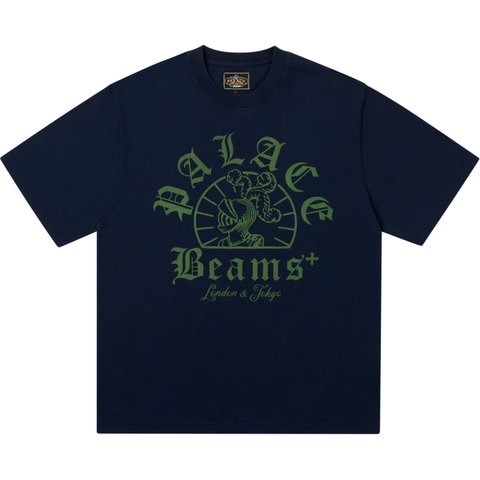 Palace PALACE BEAMS PLUS GRAPHIC T-SHIRT PEACOAT - $88.00