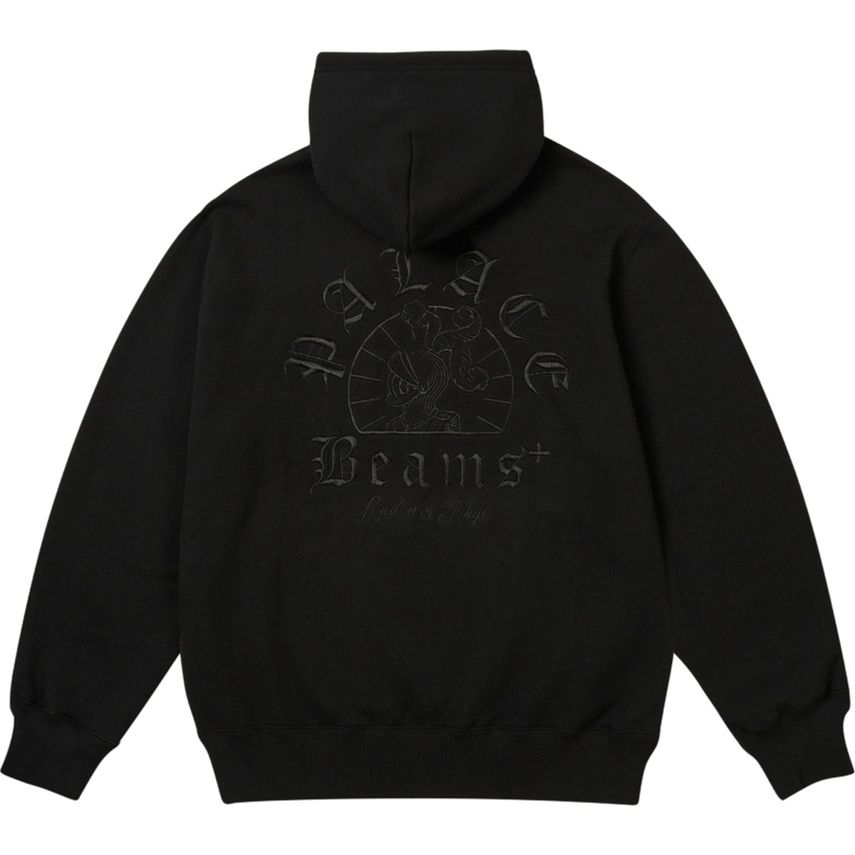 PALACE BEAMS PLUS GRAPHIC HOOD JET BLACK