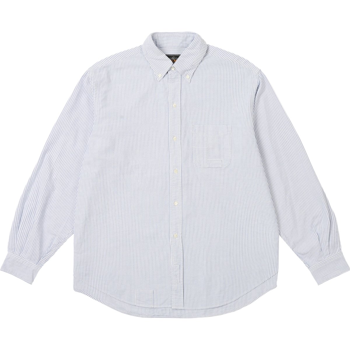 PALACE BEAMS PLUS BUTTON DOWN SHIRT OXFORD BLUE STRIPE
