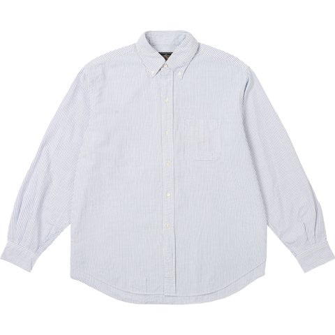 Palace PALACE BEAMS PLUS BUTTON DOWN SHIRT OXFORD BLUE STRIPE - $268.00