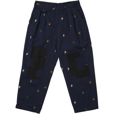 Palace PALACE BEAMS PLUS PLEATED TROUSERS TWILL NAVY - $398.00