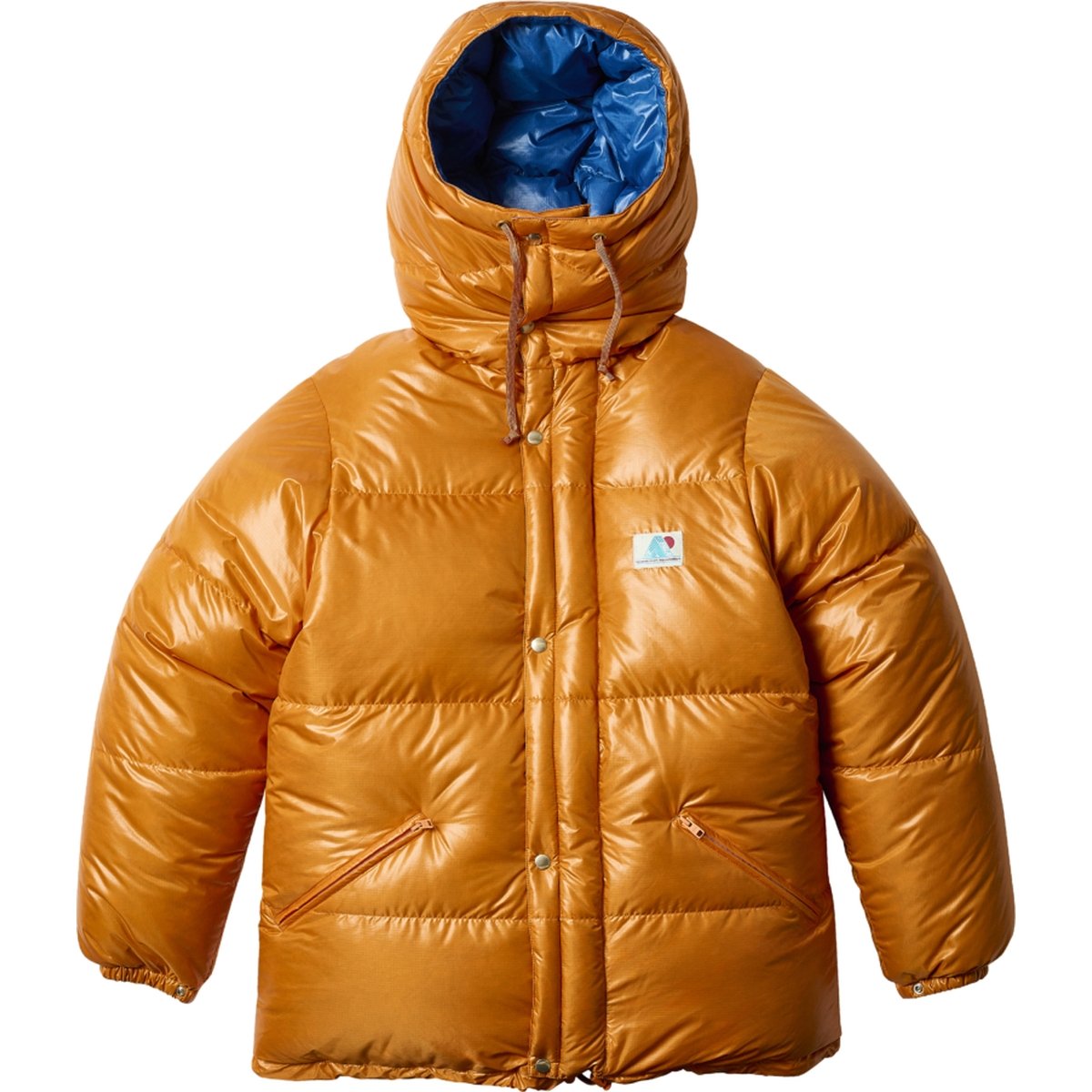 PALACE BEAMS PLUS EXPEDITION DOWN JACKET ORANGE / BLUE