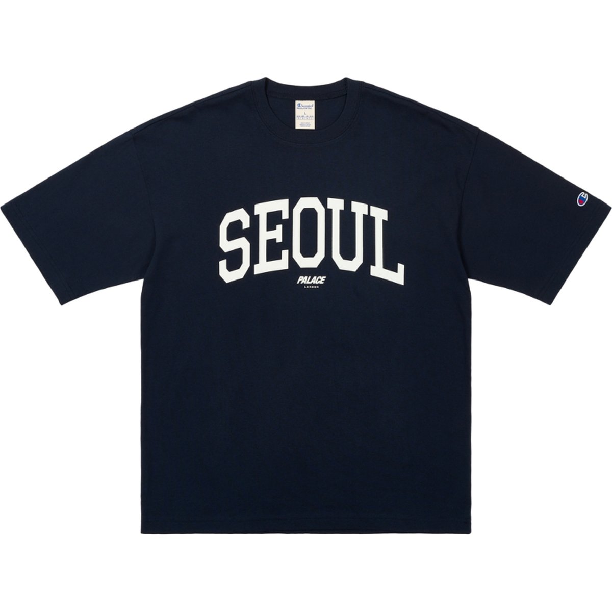 PALACE CHAMPION SHOP T SHIRT SEOUL NAVY