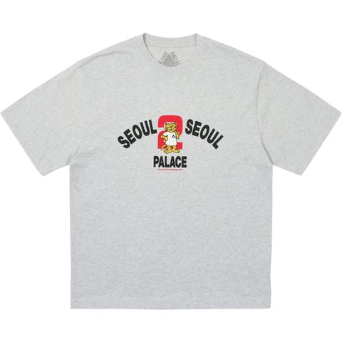 Palace PALACE SEOUL T SHIRT GREY MARL