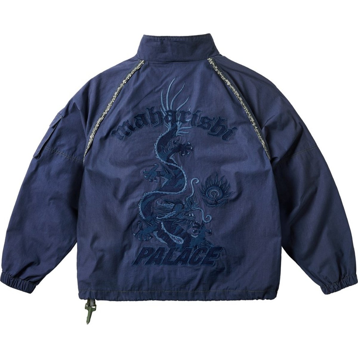 PALACE MAHARISHI ASYMETRIC TRACK JACKET BLUE