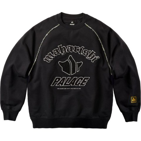 Palace PALACE MAHARISHI TEMPLE CREW BLACK - $198.00