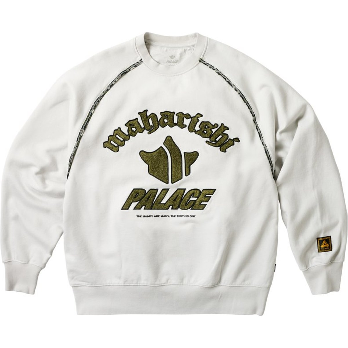 PALACE MAHARISHI TEMPLE CREW STONE WHITE