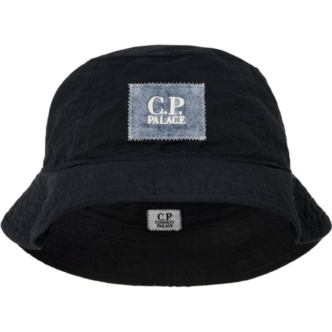 PALACE C.P. COMPANY PLAIN PAPER TOUCH GOGGLE BUCKET HAT NAVY