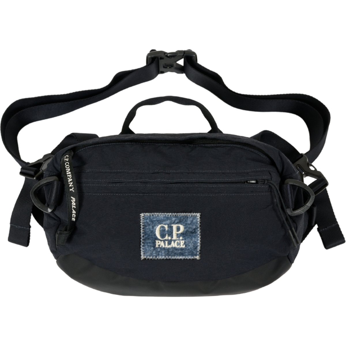 PALACE C.P. COMPANY PLAIN PAPER TOUCH SHOULDER BAG NAVY