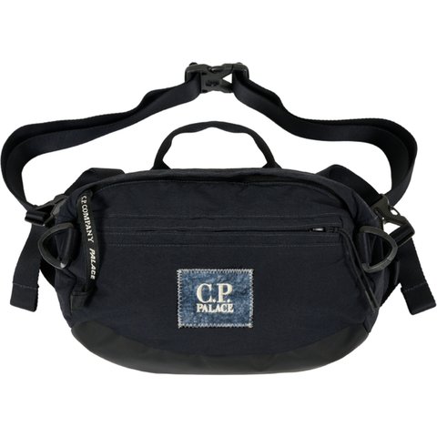 PALACE C.P. COMPANY PLAIN PAPER TOUCH SHOULDER BAG NAVY