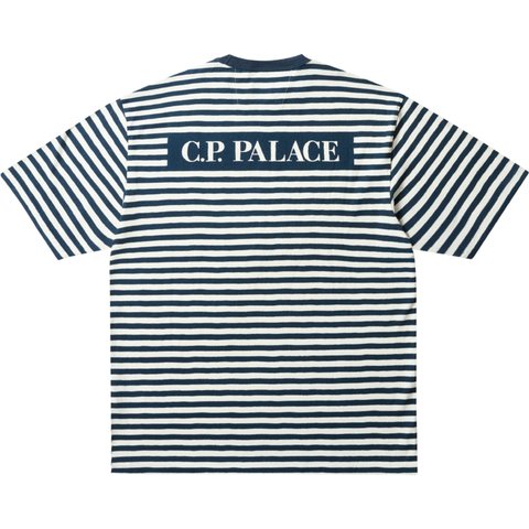 PALACE C.P. COMPANY JERSEY PRINTED T-SHIRT NAVY