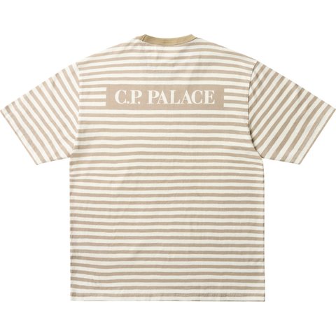 PALACE C.P. COMPANY JERSEY PRINTED T-SHIRT STONE