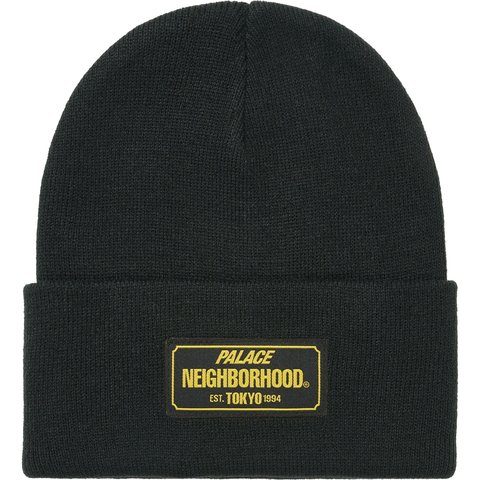 PALACE NEIGHBORHOOD BEANIE BLACK