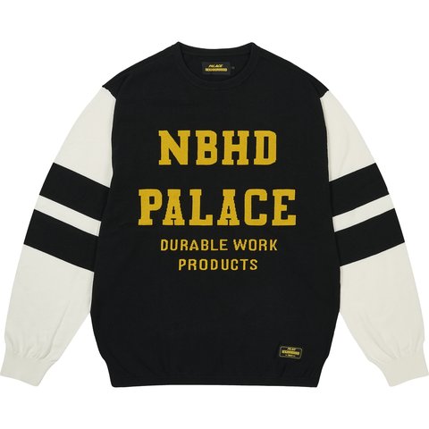 PALACE NEIGHBORHOOD KNITTED MOTO TOP BLACK