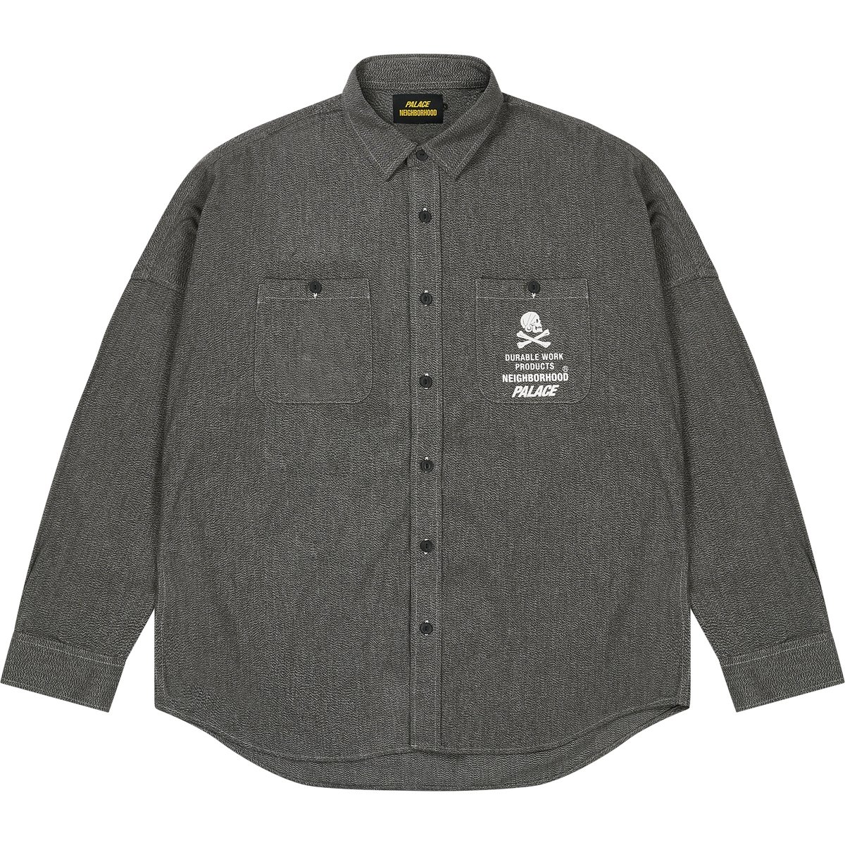PALACE NEIGHBORHOOD SHIRT SALT & PEPPER