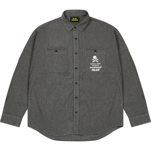 PALACE NEIGHBORHOOD SHIRT SALT & PEPPER