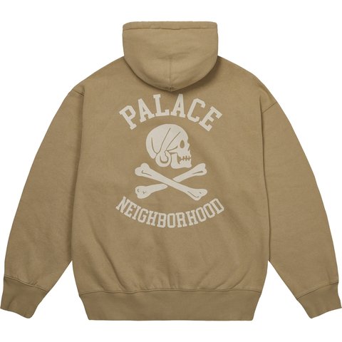 PALACE NEIGHBORHOOD SKULL ZIP HOOD INCENSE
