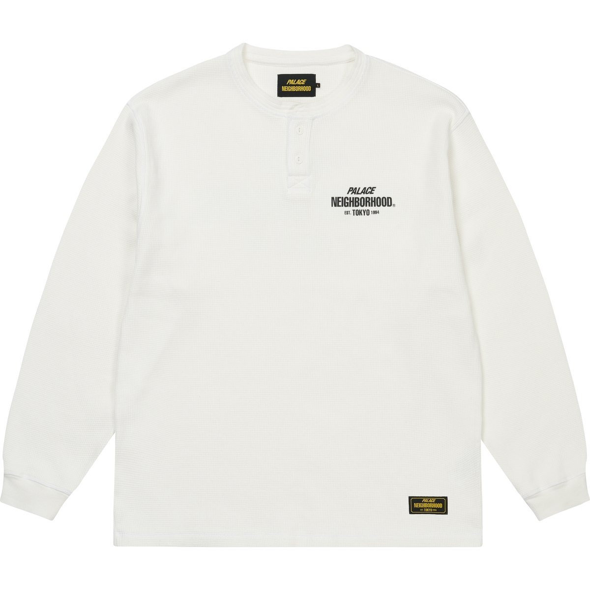 PALACE NEIGHBORHOOD WAFFLE JERSEY WHITE