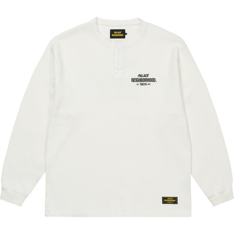 PALACE NEIGHBORHOOD WAFFLE JERSEY WHITE