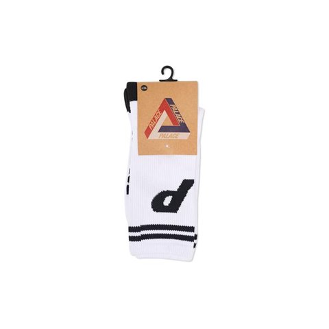 Palace P SOCK WHITE