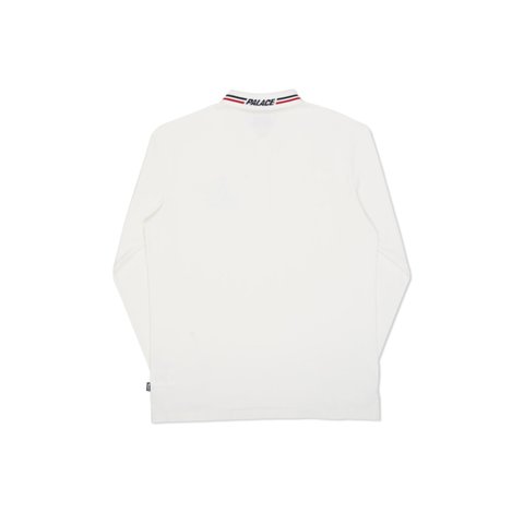 Palace TRI POLO LONGSLEEVE WHITE - Colorway