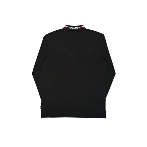 Palace TRI POLO LONGSLEEVE BLACK - Colorway
