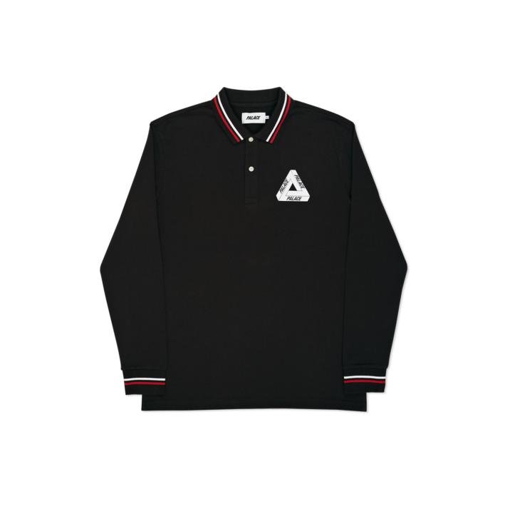 TRI POLO LONGSLEEVE BLACK