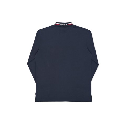 Palace TRI POLO LONGSLEEVE NAVY - Colorway