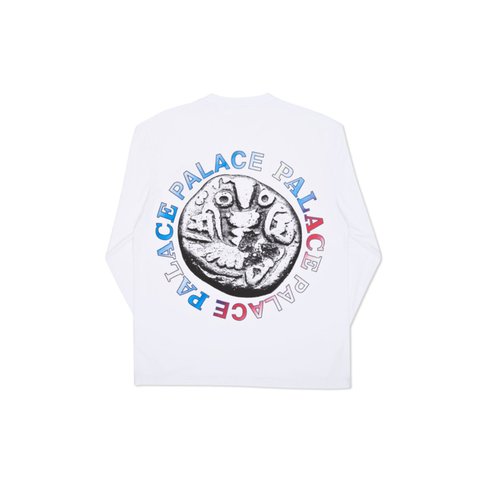 Palace SAN SWIRLY LONGSLEEVE WHITE - Colorway