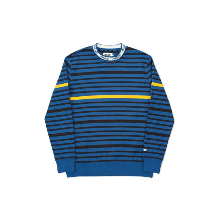 LOGO NECK TOP BLUE / BLACK