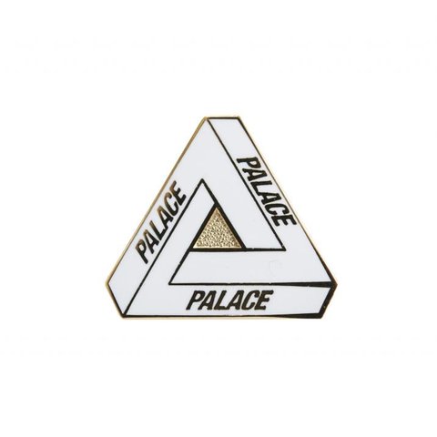 Palace TRI-FERG PIN BADGE WHITE