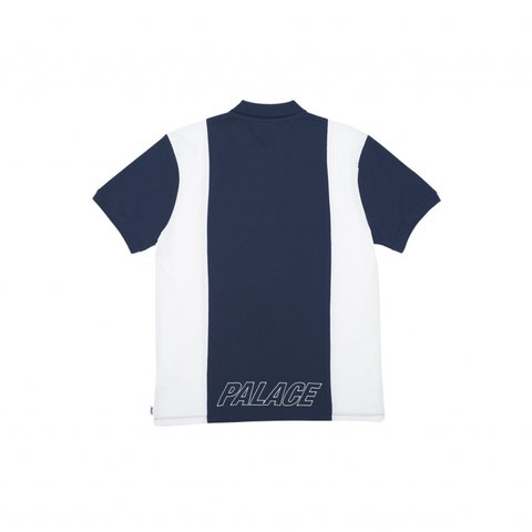 STRIPE PANEL POLO NAVY/WHITE