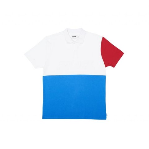 PIQUE POLO RED/WHITE/NAVY