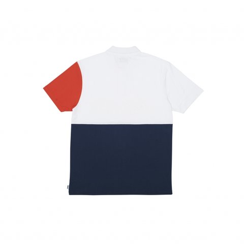 Palace PIQUE POLO NAVY/ORANGE/WHITE - Colorway