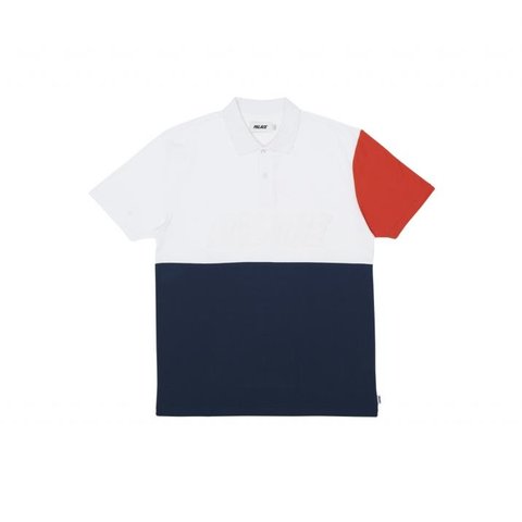 Palace PIQUE POLO NAVY/ORANGE/WHITE