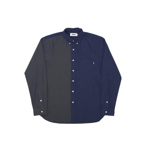 Palace BOOJIE SHIRT NAVY/GREY 2 TONE OXFORD