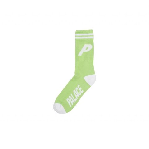 Palace P SOCKS FLURO GREEN