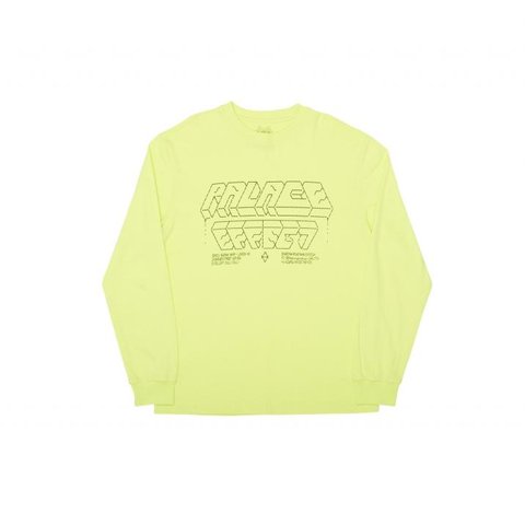 Palace PALACE EFFECT L/S T-SHIRT FLURO YELLOW